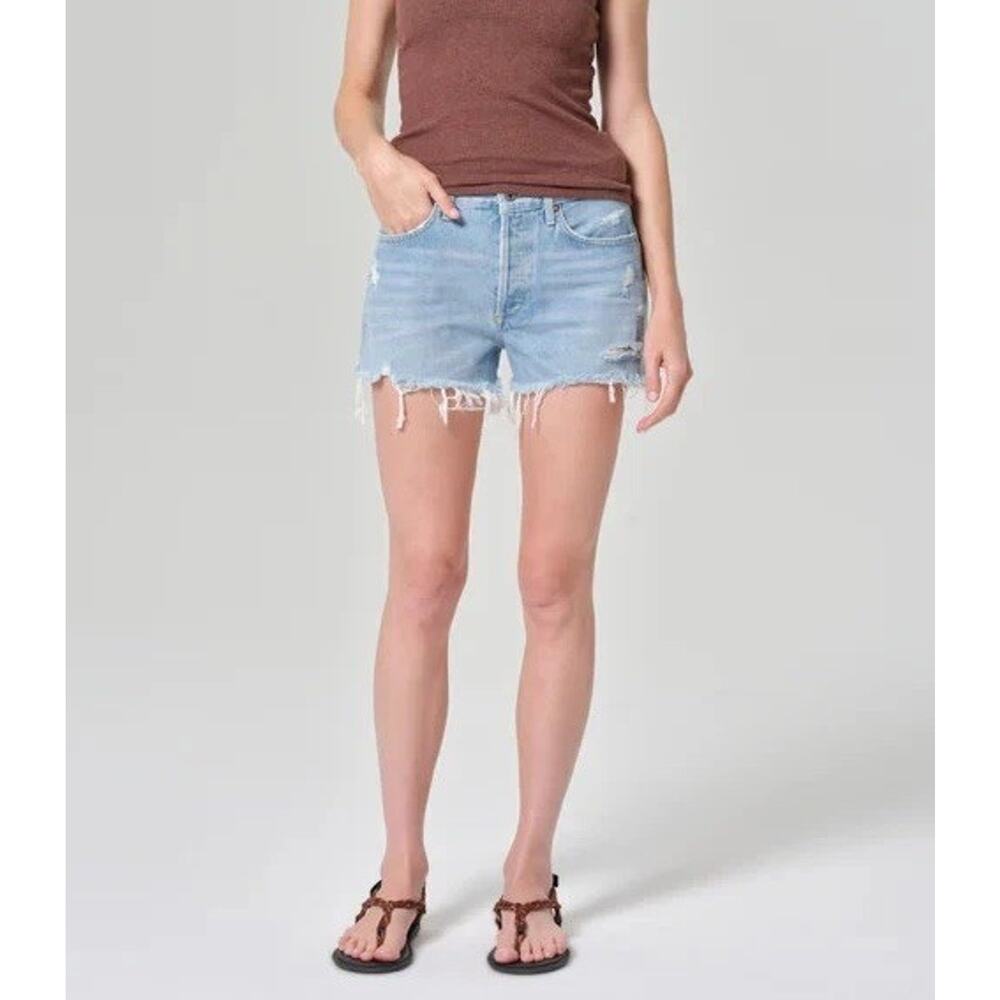 AGOLDE Parker Vintage Y2K Preppy Cut Off Short In Swapmeet Size 26 A003639